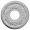 Ekena Millwork Helene Ceiling Medallion (Fits Canopies up to 5 1/4"), 11 7/8"OD x 3 5/8"ID x 7/8"P, Primed White CM11HE - alternate 1